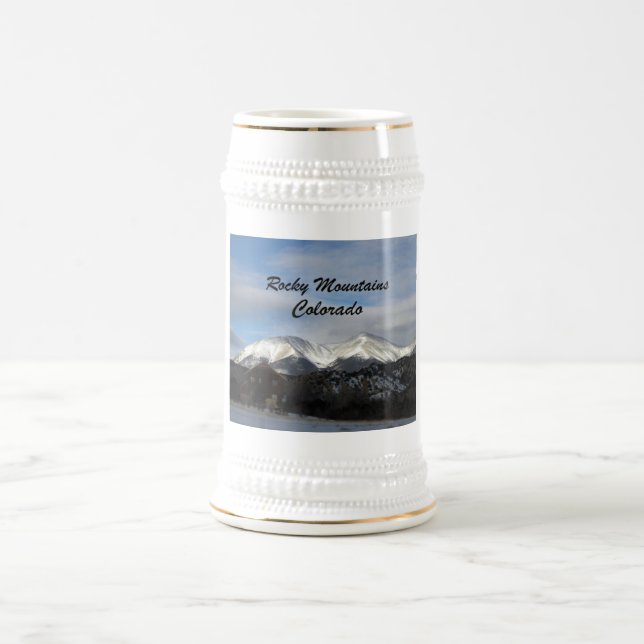 Rocky Mountains, Colorado Beer Stein (Center)