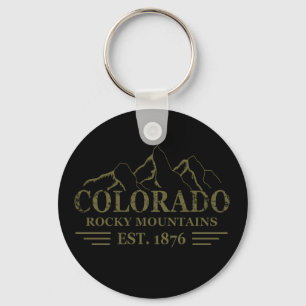 Rocky Mountains Colorado  Keychain