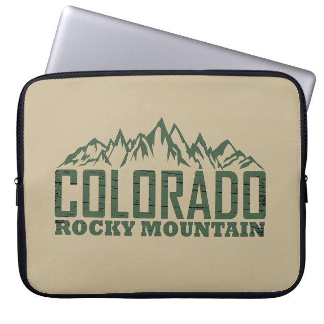 rocky Mountains Colorado Laptop Sleeve (Front)