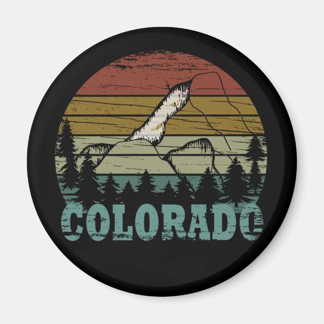 Rocky Mountains Colorado Magnet (Front)