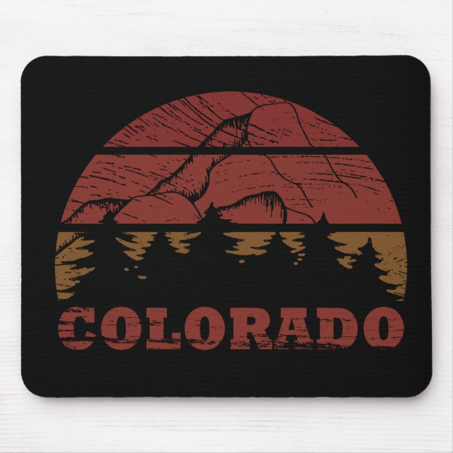 Rocky Mountains Colorado Mouse Pad (Front)
