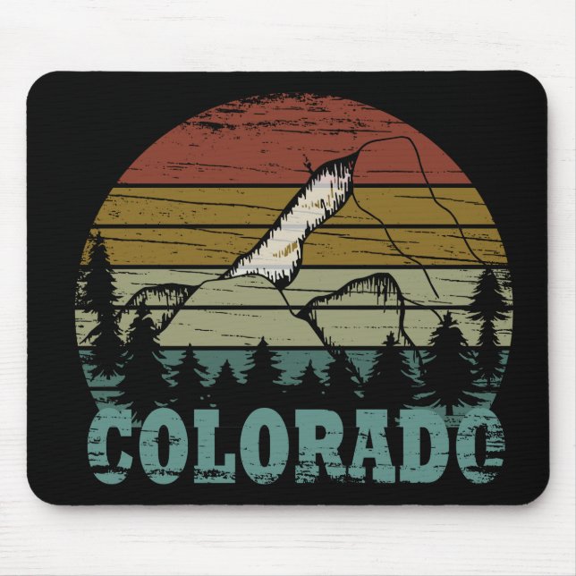 Rocky Mountains Colorado Mouse Pad (Front)