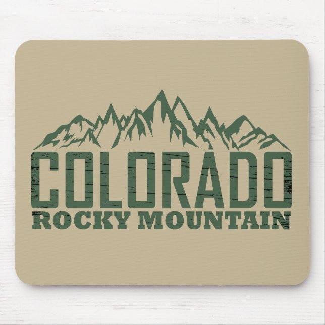 rocky Mountains Colorado Mouse Pad (Front)