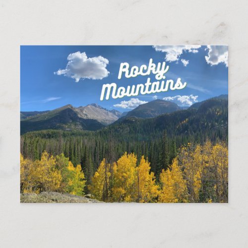 Rocky Mountains Colorado Postcard