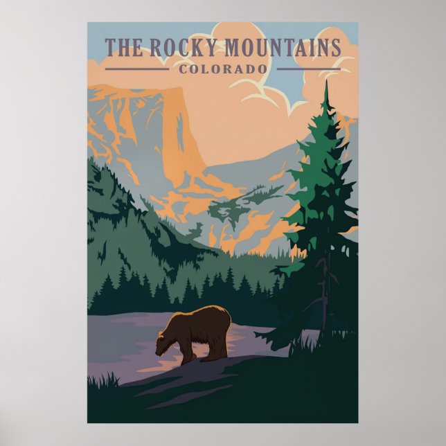 Rocky Mountains, Colorado Poster (Front)