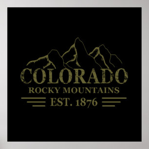 Rocky Mountains Colorado Poster