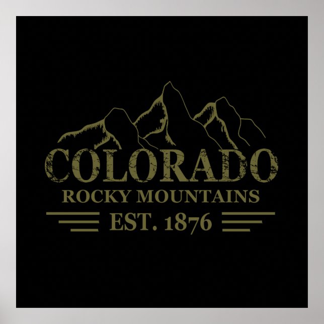 Rocky Mountains Colorado  Poster (Front)