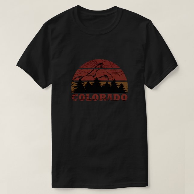 Rocky Mountains Colorado T-Shirt (Design Front)