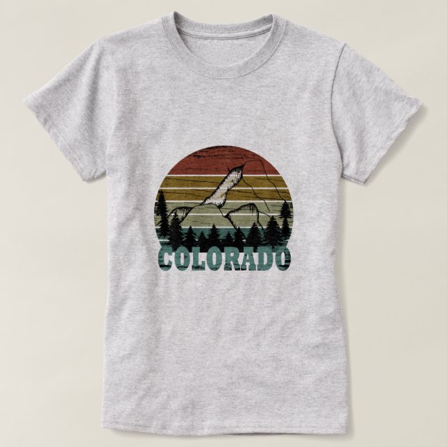 Rocky Mountains Colorado T-Shirt (Design Front)