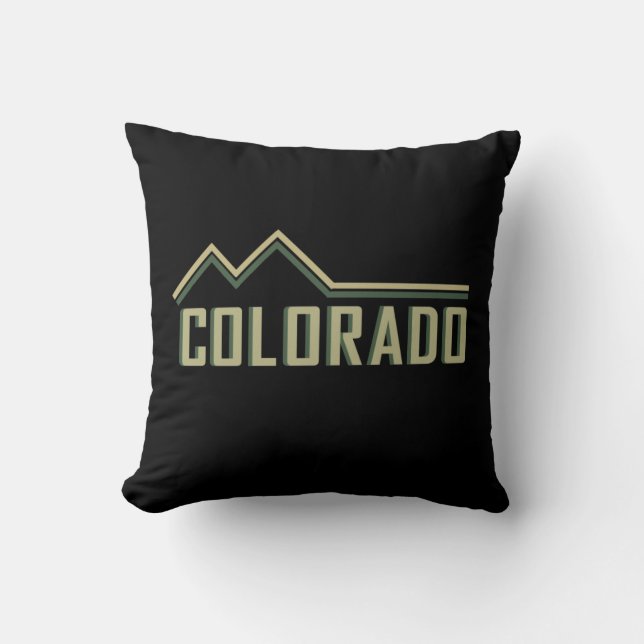 Rocky Mountains Colorado  Throw Pillow (Front)