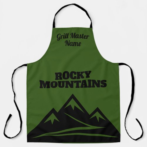 Rocky Mountains custom grillmaster outdoor BBQ Apron