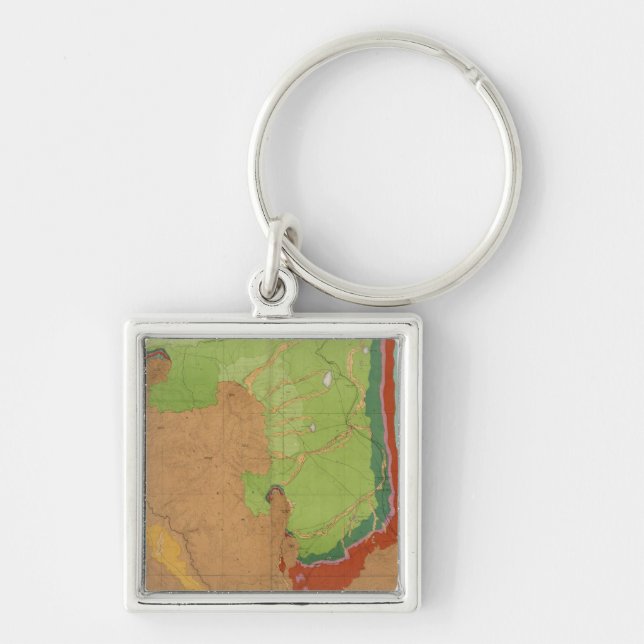 Rocky Mountains Geological Keychain (Front)