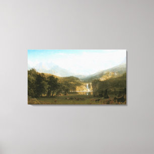Rocky Mountains, Lander's Peak by Albert Bierstadt Canvas Print