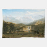 Rocky Mountains, Lander&#39;s Peak by Albert Bierstadt Kitchen Towel