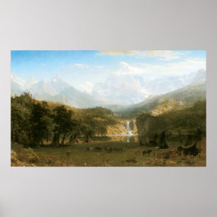 Rocky Mountains, Lander's Peak by Albert Bierstadt Poster