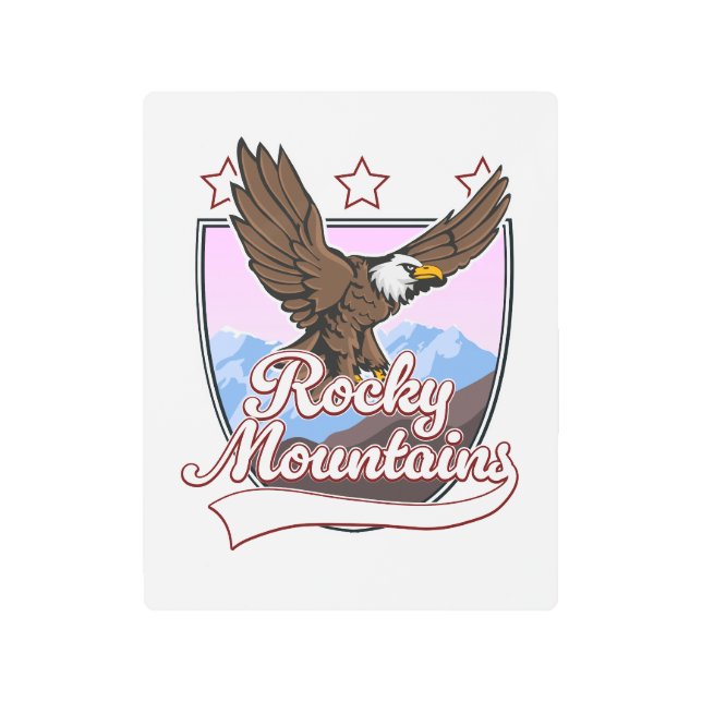 Rocky Mountains logo Metal Print (Front)
