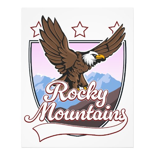 Rocky Mountains logo Photo Print