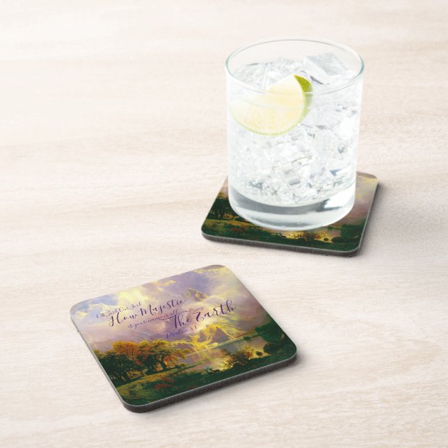 Rocky mountains Majestic  Beverage Coaster (Right Side)
