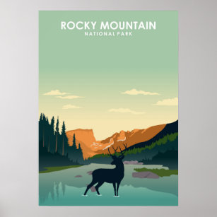 Vintage poster - Colorado Rocky Mountains Retro T-Shirt