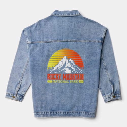 Rocky Mountains National Park Souvenirs Colorado B Denim Jacket