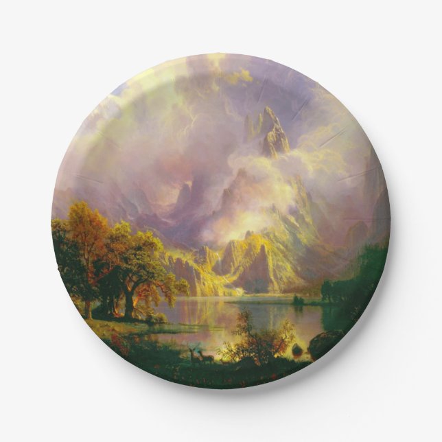 Rocky mountains  paper plates (Front)