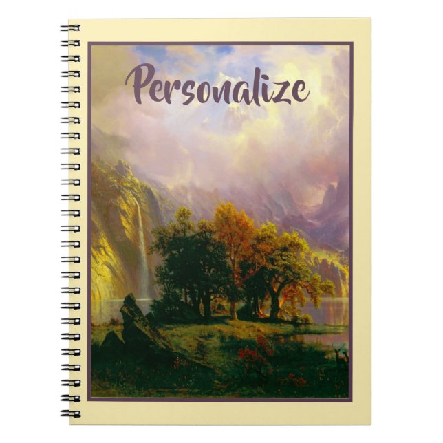 Rocky mountains personalized notebook (Front)