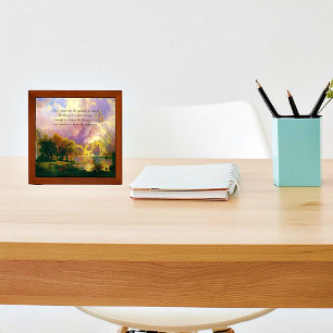 Rocky mountains serenity prayer desk organizer