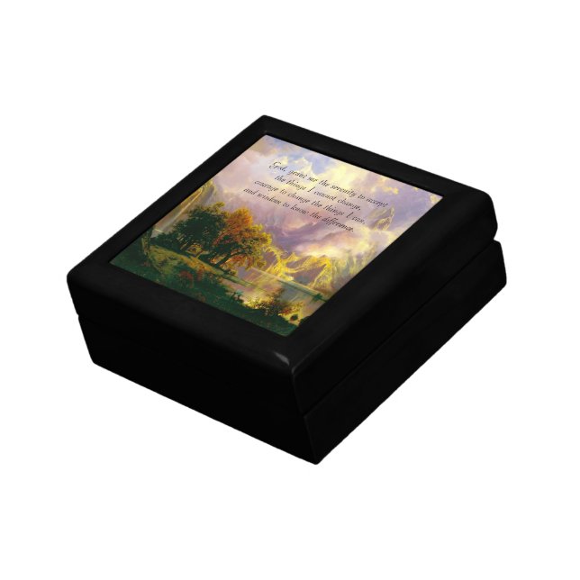 Rocky mountains serenity prayer gift box (Side)