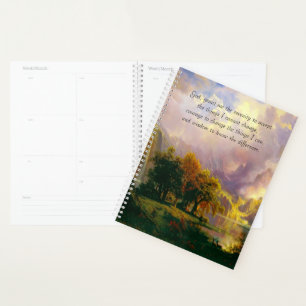 Rocky mountains serenity prayer planner