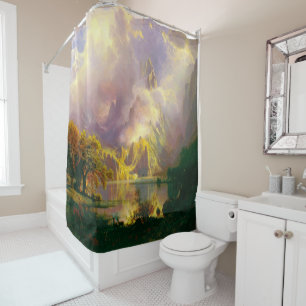 Rocky mountains shower curtain