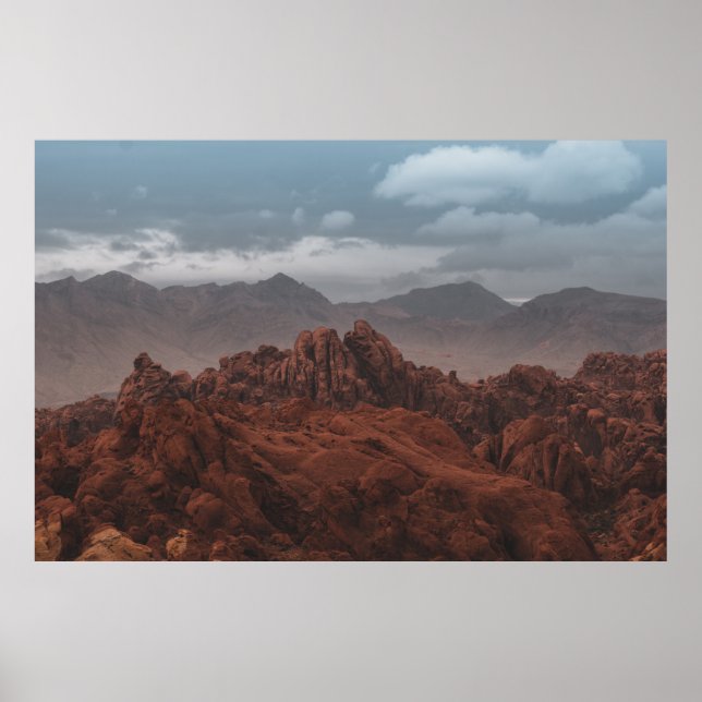 ROCKY MOUNTAINS UNDER GRAY SKIES POSTER (Front)