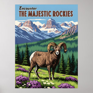 Rocky Mountains – Wildlife & Nature Poster