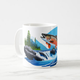 Rocky Mountin Wild Trout Stream Coffee Mug