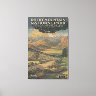 Rocky Mt. Nat'l Park Brochure # 1 Canvas Print