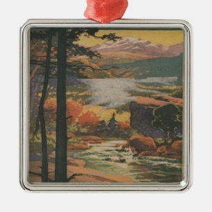 Rocky Mt. Nat'l Park Brochure # 2 Metal Ornament