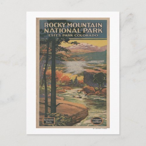 Rocky Mt Natl Park Brochure  2 Postcard