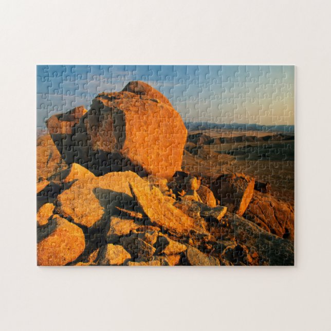 Rocky Outcrop And Desert Valley, Richtersveld Jigsaw Puzzle (Horizontal)