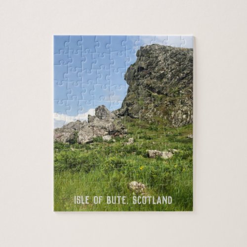 Rocky Outcrop Isle of Bute Scotland Jigsaw Puzzle