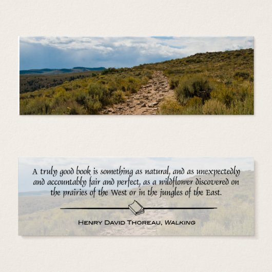Rocky Path & Thoreau Quote (Front & Back)