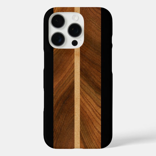 Rocky Point Hawaiian Faux Wood Surfboard 2 Case-Mate iPhone Case (Back)