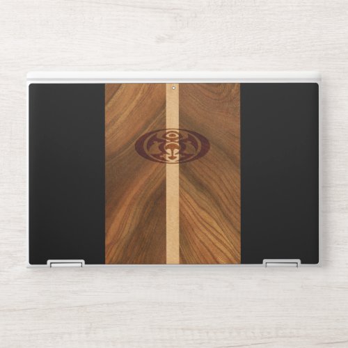 Rocky Point Hawaiian Faux Wood Surfboard HP Laptop Skin