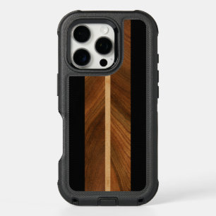 Rocky Point Hawaiian Faux Wood Surfboard iPhone 16 Pro Case