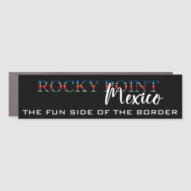 Rocky Point Mexico Puerto Penasco Car Magnet (Front)