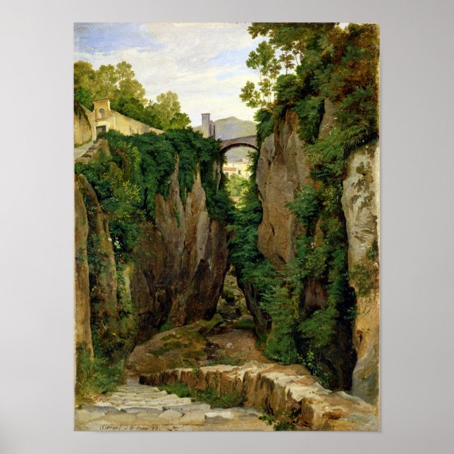 Rocky Ravine at Sorrento, 1823 Poster (Front)