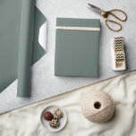 Rocky River Deep Green Solid Color Wrapping Paper<br><div class="desc">Solid color wrapping paper in a huge variety of colors for all your wedding and shower gifts.
The colors for 2025 are dark and bold and this is what you will find in my latest designs with color names from various design companies.</div>