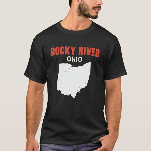 ROCKY RIVER Ohio USA State America Travel Ohioan T-Shirt (Front)