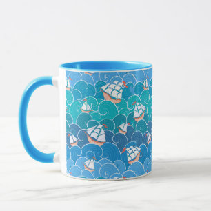 Rocky Sea Pattern Mug