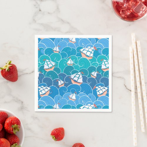 Rocky Sea Pattern Napkins