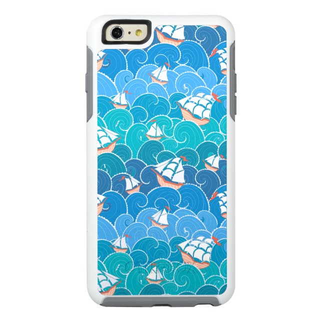 Rocky Sea Pattern Otterbox iPhone Case (Back)