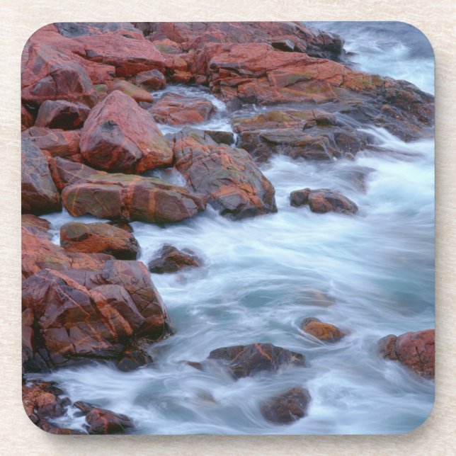 Rocky shoreline with water, Canada Coaster (Front)